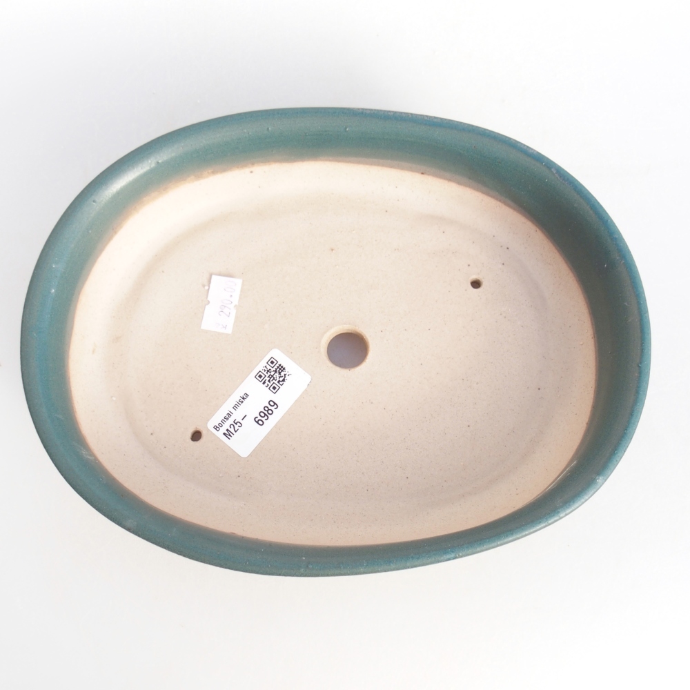 Ceramiczna miska bonsai 22 x 17 x 5 cm, kolor niebieski