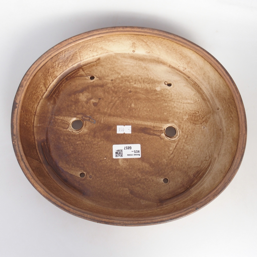 Ceramiczna miska na bonsai 31,5 x 27,5 x 6,5 cm, różowa