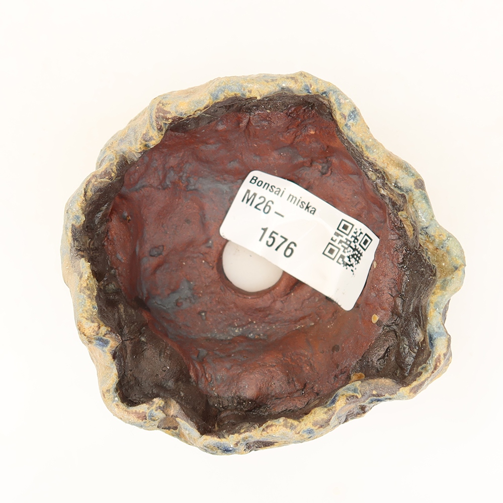 Ceramiczna skorupka  7,5 x 7 x 5 cm, kolor niebieski