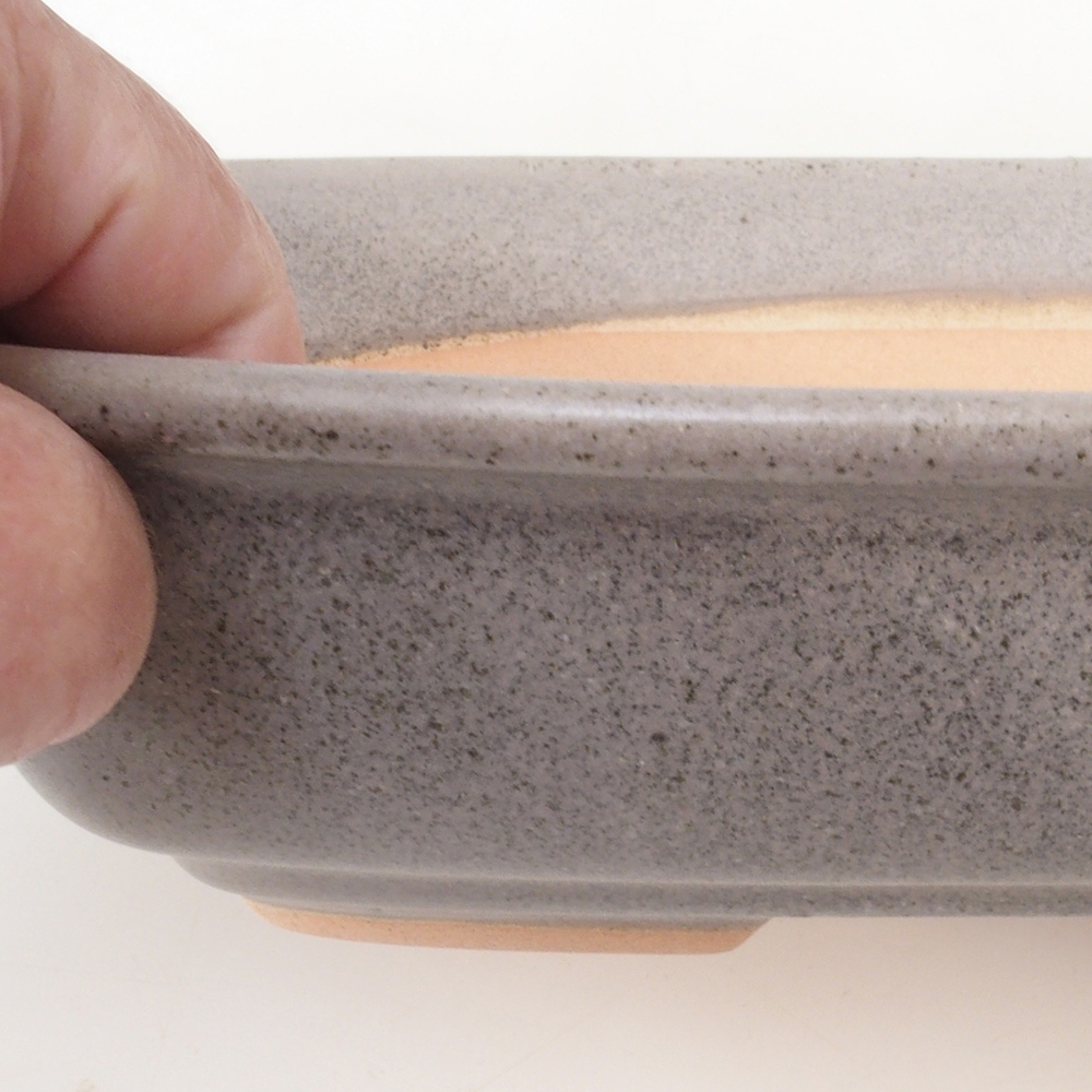 Bonsai bowl H08 - 25 x 19,5 x 6 cm. - beżowy