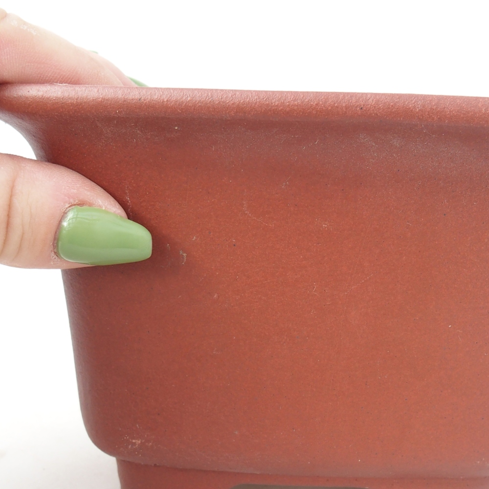 Miska 13 x 13 x 9 cm kolor ceglasty