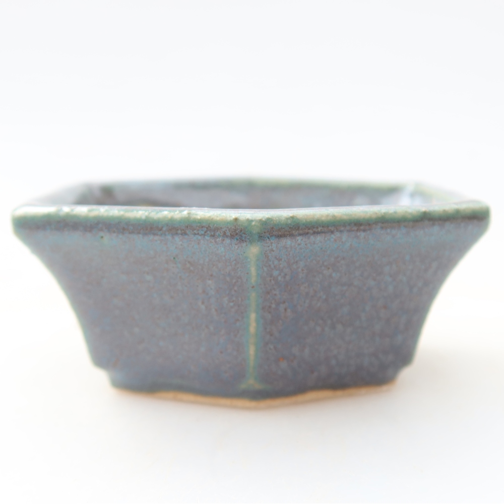 Ceramiczna miseczka do bonsai 6 x 5,5 x 2,5 cm, kolor szary