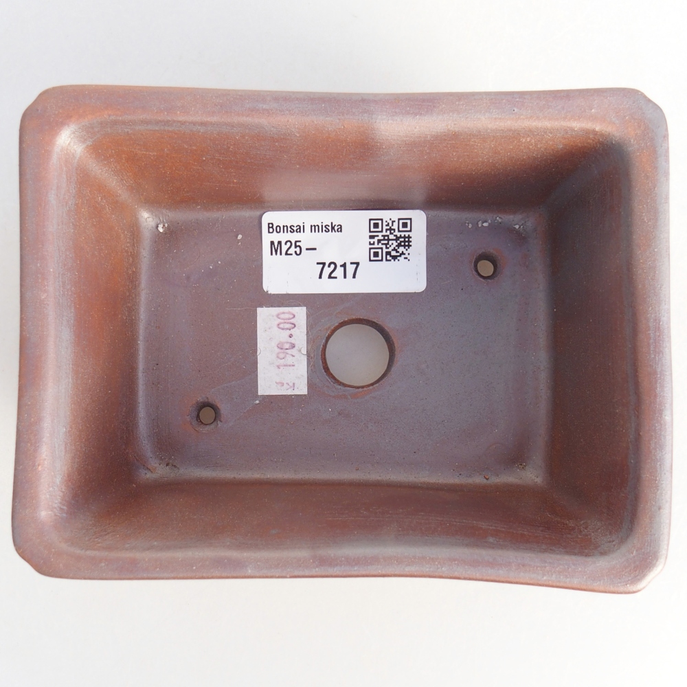 Ceramiczna miska bonsai 13,5 x 10 x 5,5 cm, kolor metaliczny