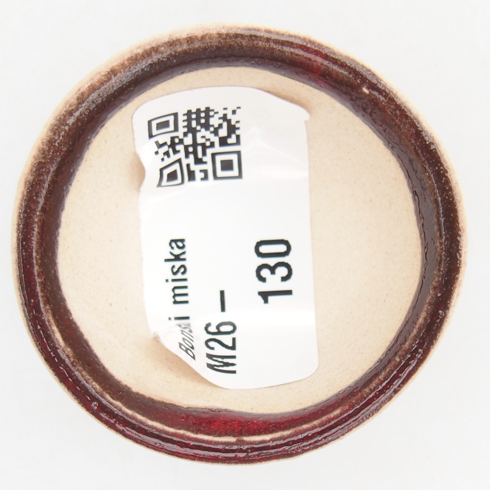 Mini miska do bonsai 4,5 x 4,5 x 2,5 cm, kolor czerwony