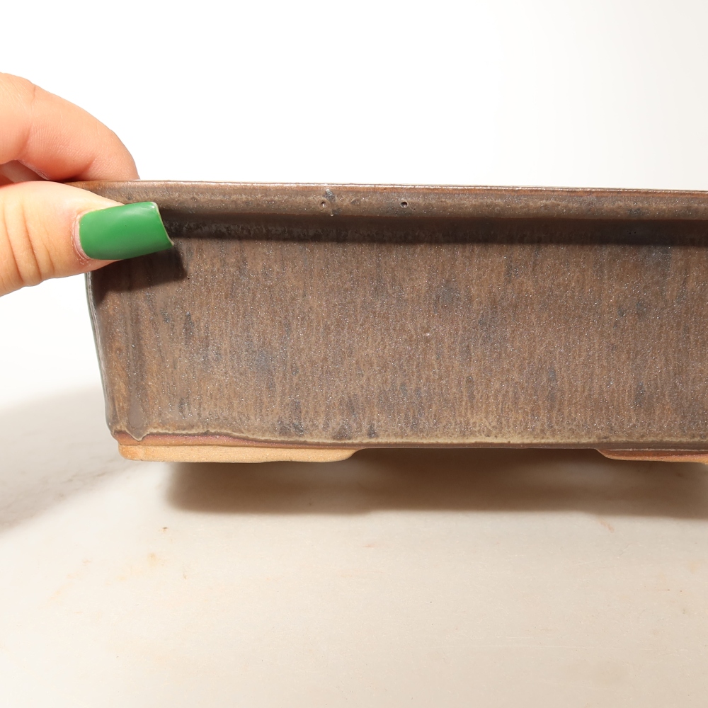 Miska ceramiczna  20 x 15,5 x 5,5 cm, kolor brązowy