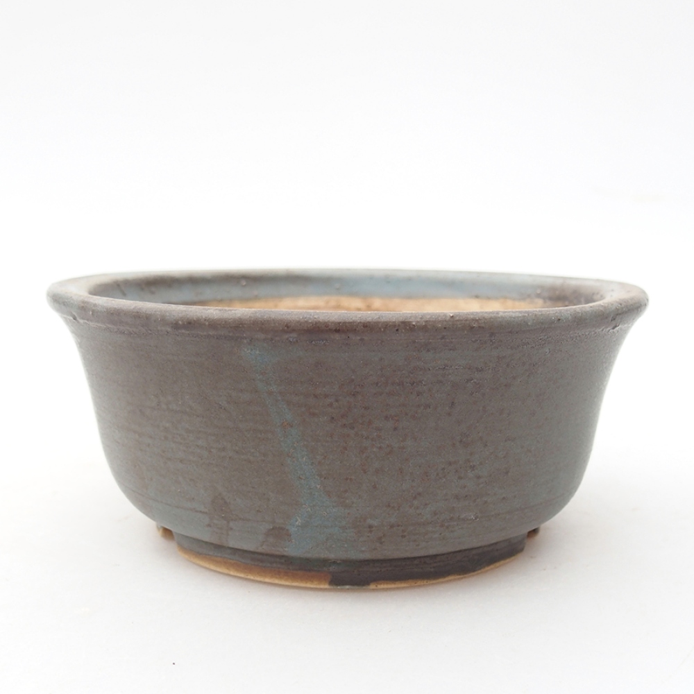 Ceramiczna miska do bonsai 11,5 x 11,5 x 5 cm, kolor niebieski
