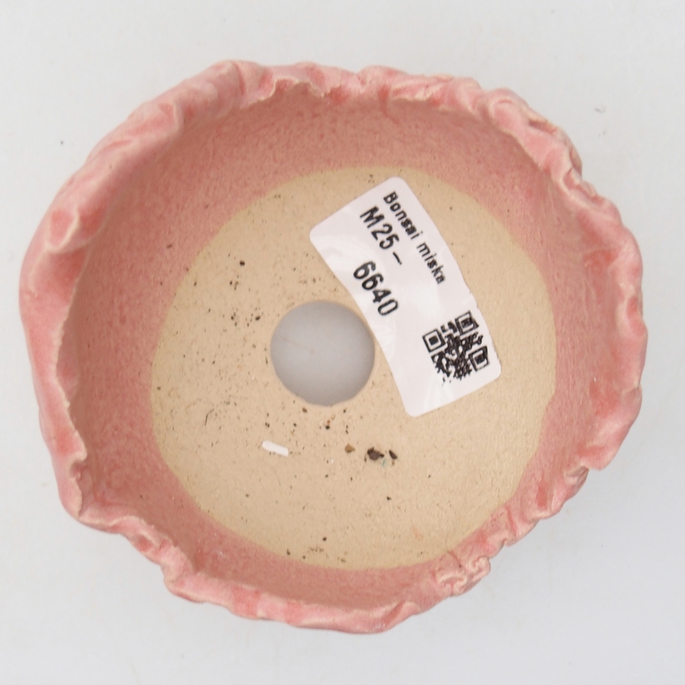 Ceramiczna muszla 8,5 x 8 x 7,5 cm, kolor różowy