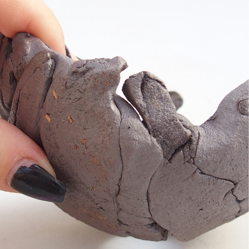 Muszla ceramiczna 10,5 x 10 x 7,5 cm, kolor metaliczny