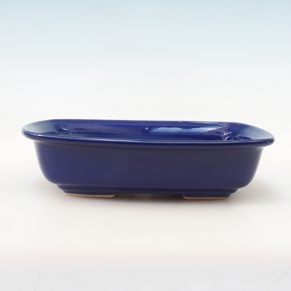 Miska do bonsai + podstawka H07 – 30 x 23 x 7,5 cm. – niebieska