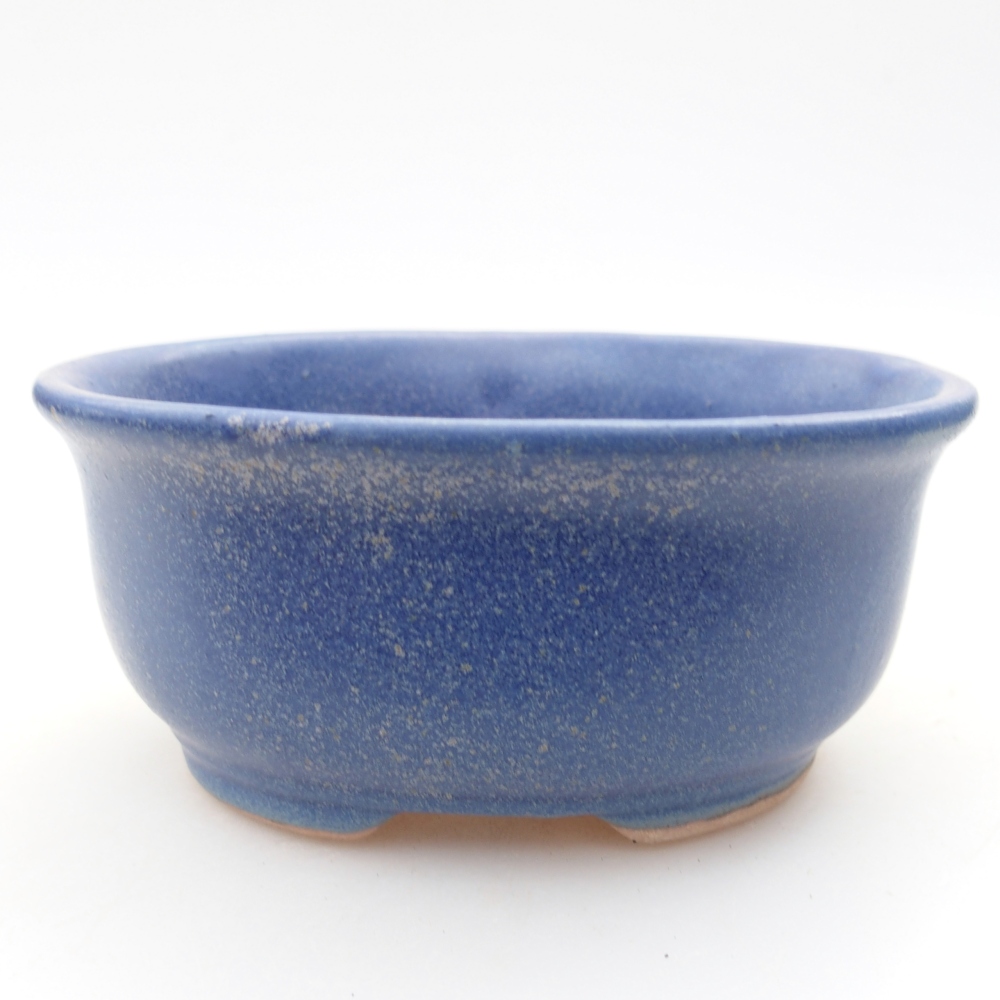 Ceramiczna miska do bonsai 12 x 10 x 5,5 cm, kolor niebieski