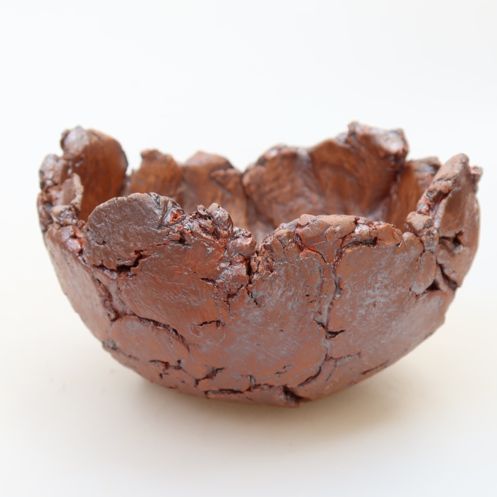Muszla ceramiczna 10 x 10 x 7 cm, kolor brązowy