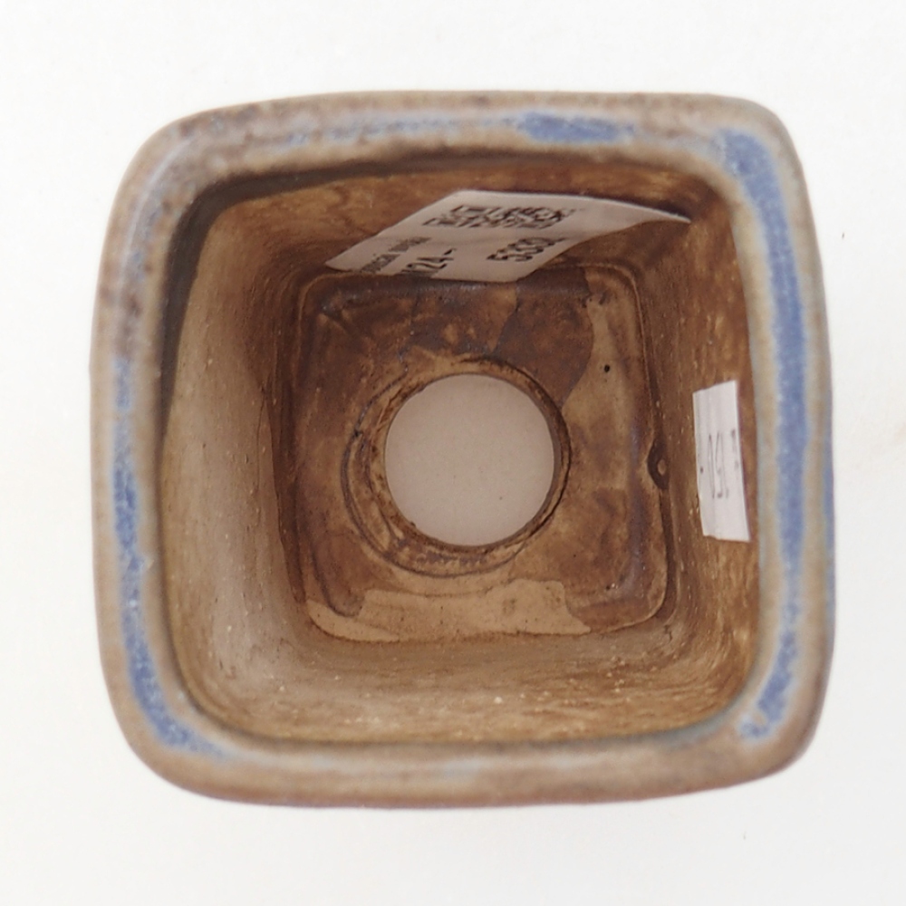Ceramiczna miska bonsai 5 x 5 x 6,5 cm, kolor niebieski