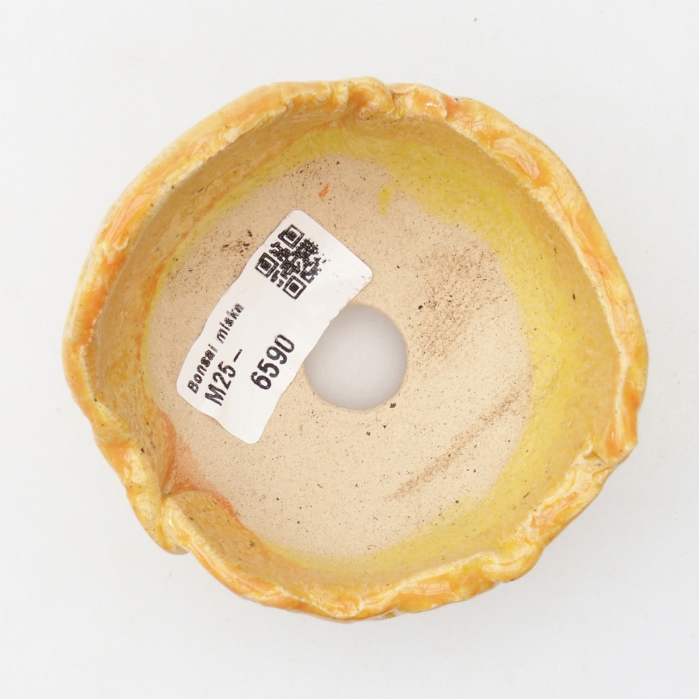 Ceramiczna skorupa 8,5 x 8,5 x 6 cm, żółta