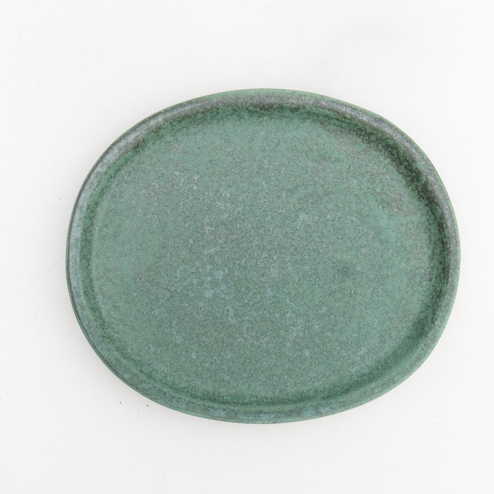 Miska bonsai + podstawka H30 - 12 x 10,5 x 5,5 cm - zielona