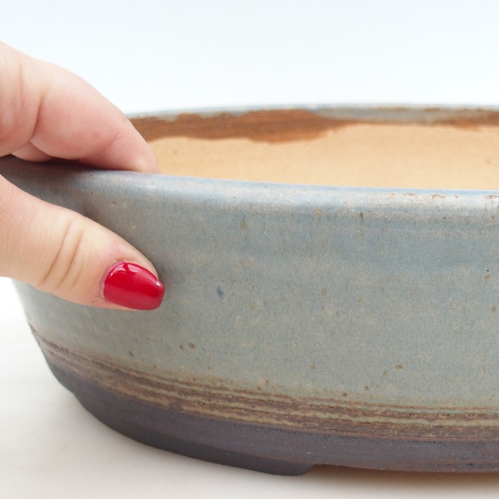 Misa do bonsai 33 x 25,5 x 8,5 cm, kolor niebieski