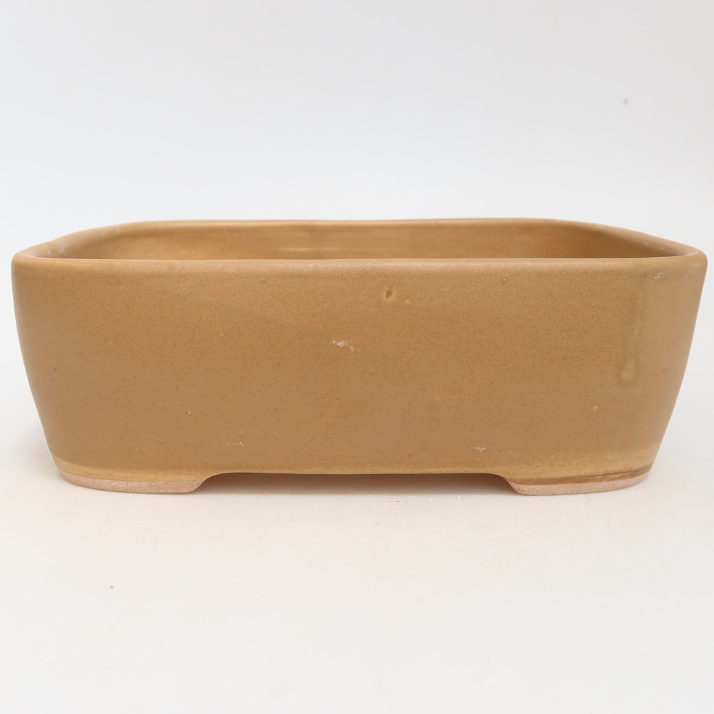 Ceramiczna miska do bonsai 23 x 17,5 x 7,5 cm, kolor brązowy
