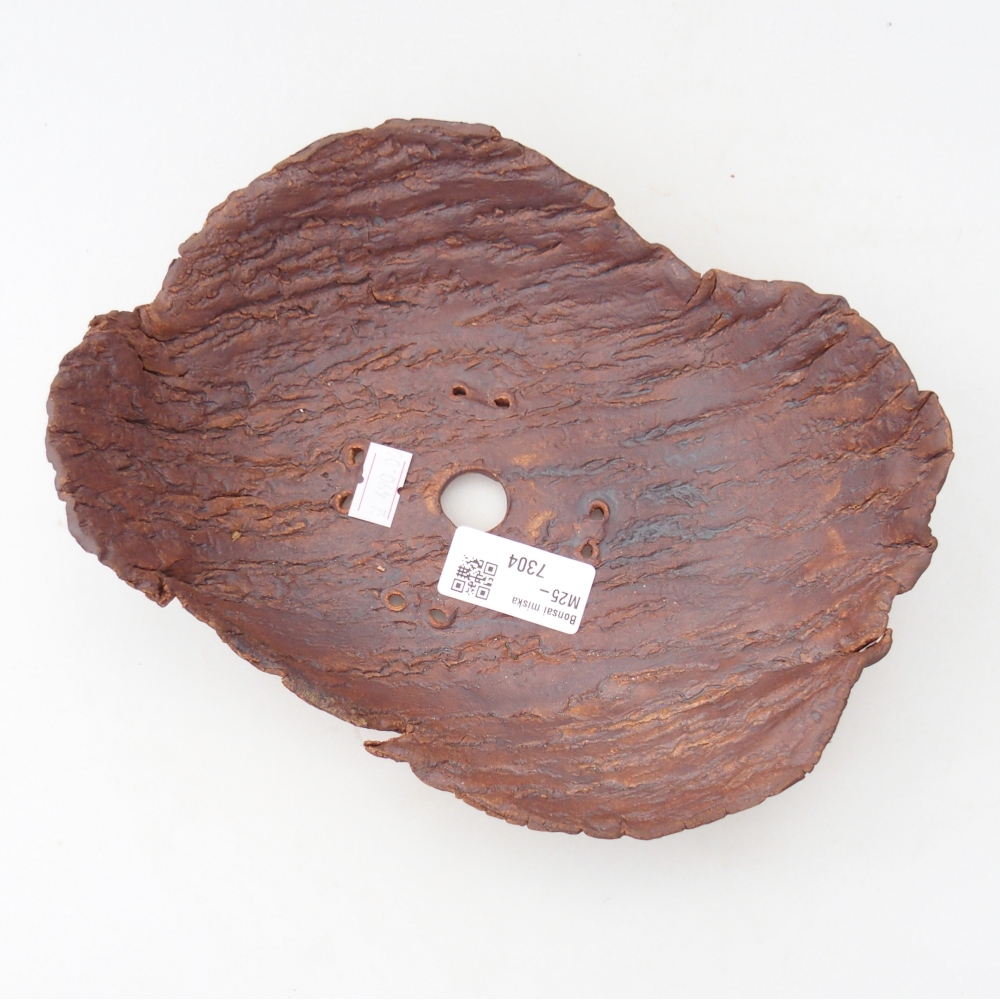 Ceramiczna muszla 22 x 18,5 x 6,5 cm, kolor brązowy