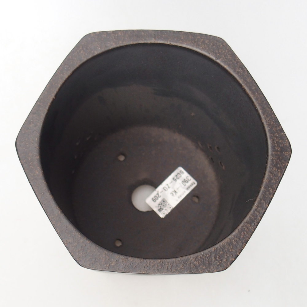 Miska 14,5 x 13 x 16,5 cm brązowa ochra