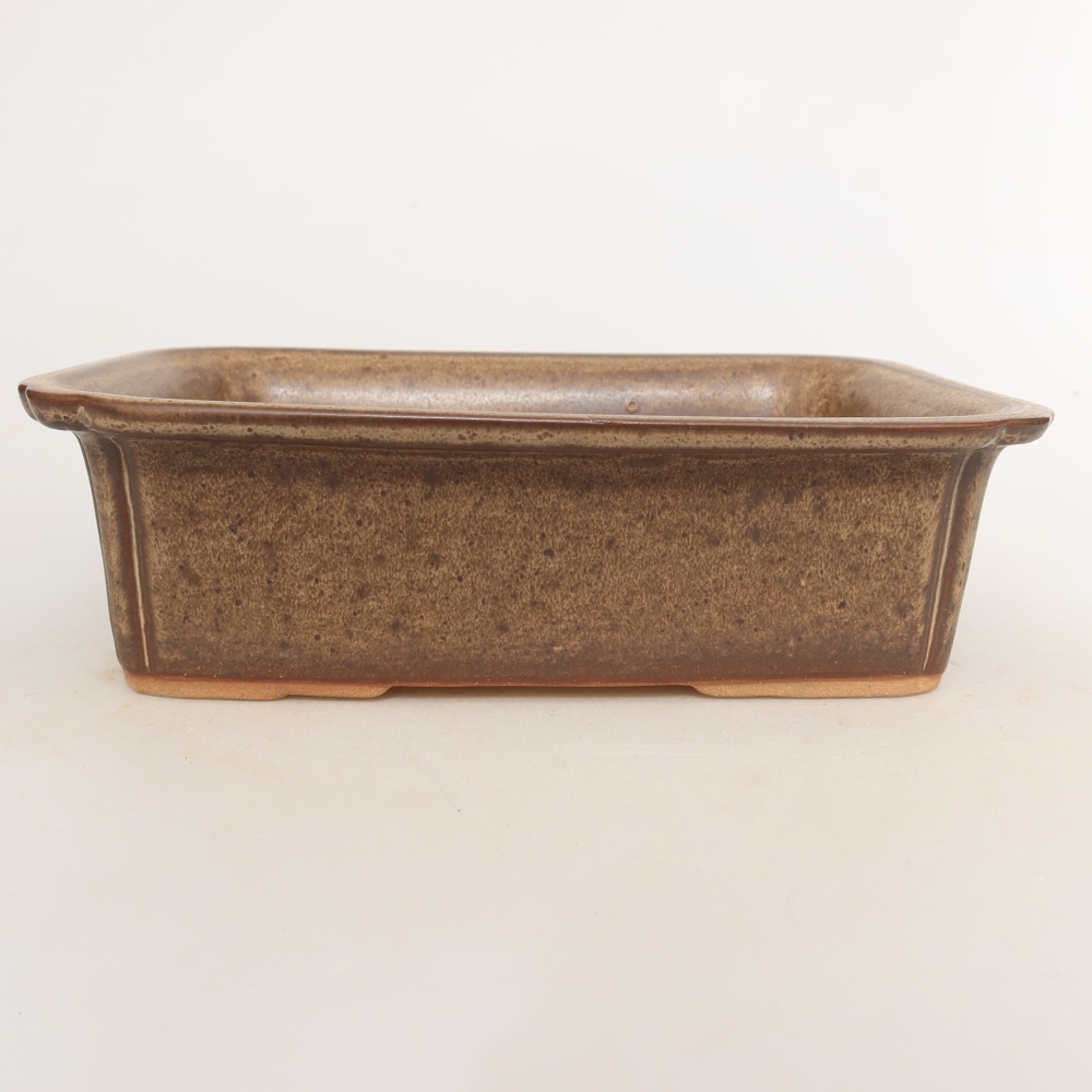 Miska ceramiczna  20 x 15,5 x 5,5 cm, kolor brązowy