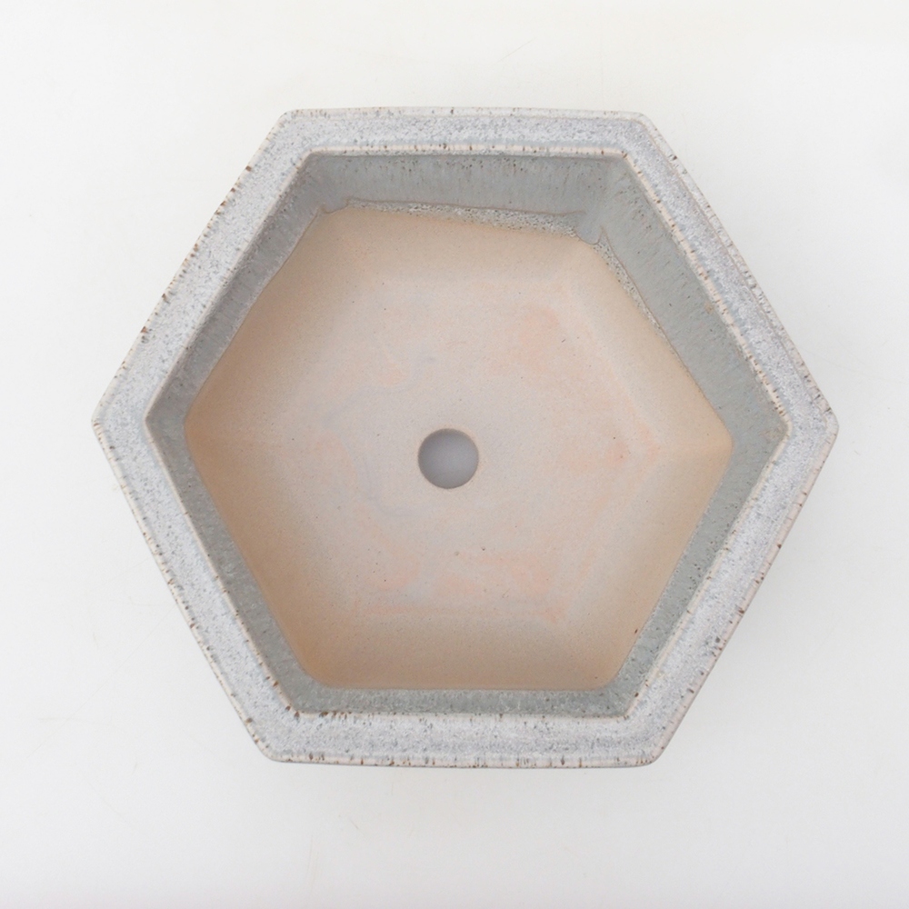 Bonsai bowl H05 - 19 x 21,5 x 7 cm. - beżowy