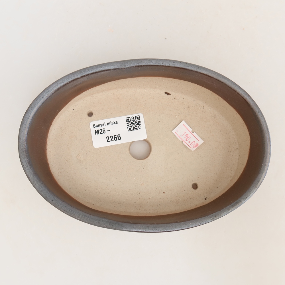 Ceramiczna miska na bonsai 16,5 x 11,5 x 4,5 cm, kolor metaliczny
