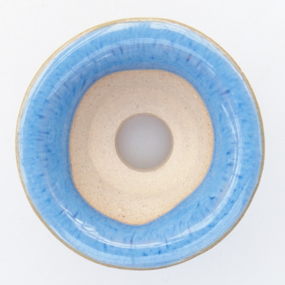 Mini miska do bonsai 3,5 x 3,5 x 2 cm, kolor niebieski