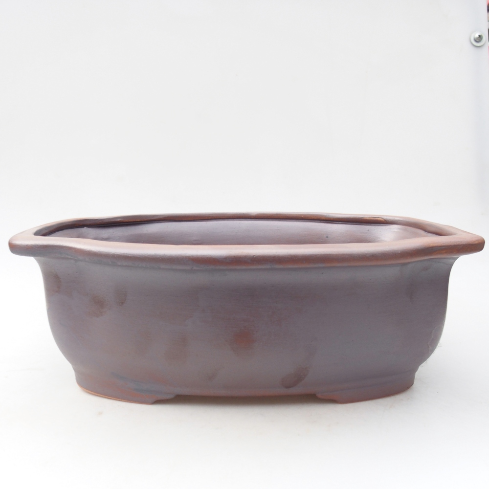 Ceramiczna miska bonsai 30 x 25 x 10 cm, kolor metaliczny