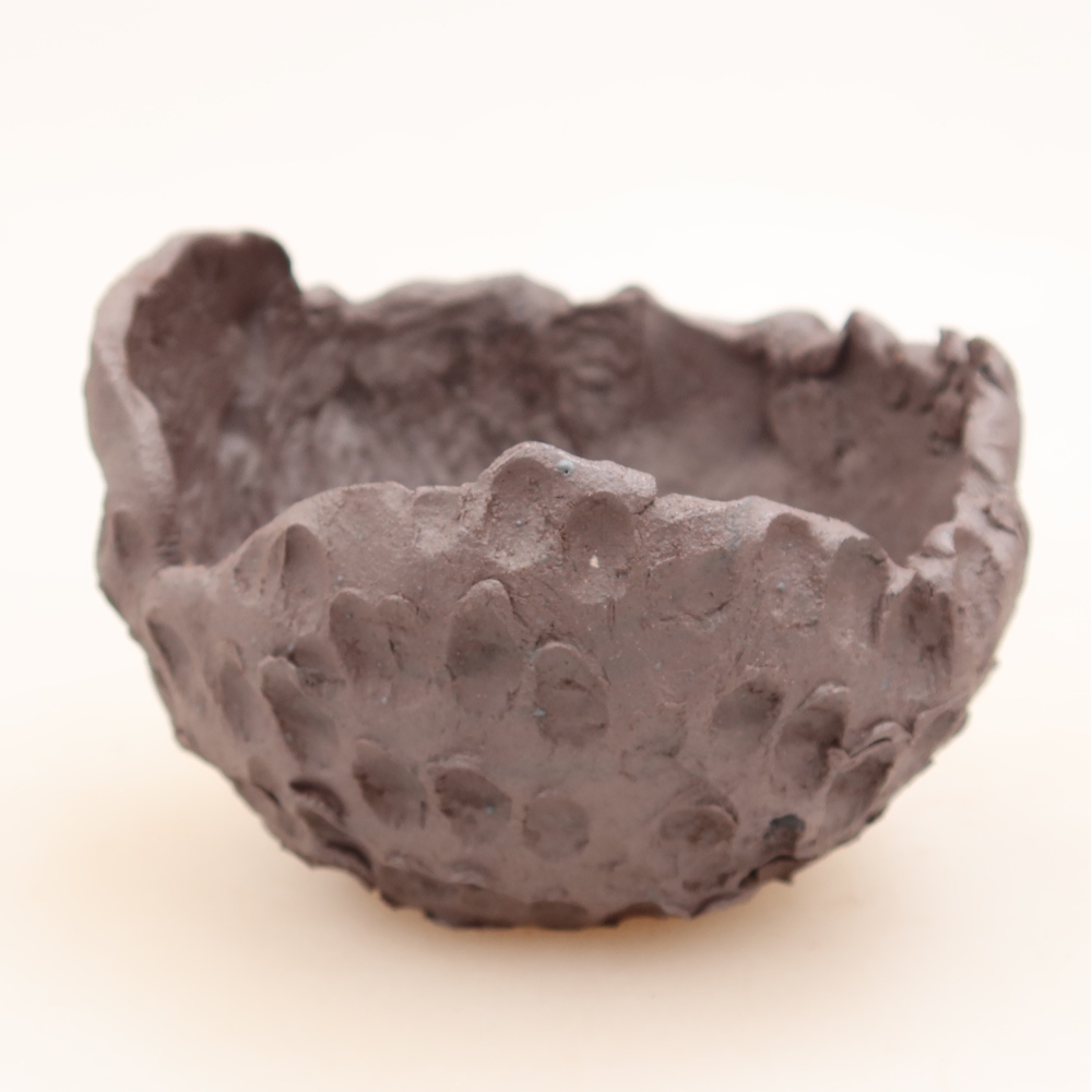 Ceramiczna skorupa  10 x 10 x 7 cm, kolor metaliczny