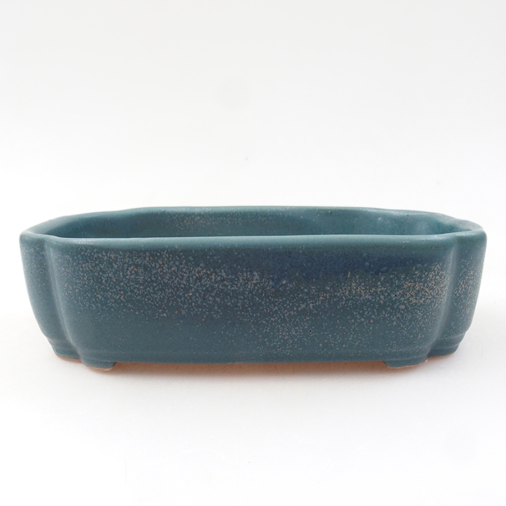 Ceramiczna miska bonsai 15 x 11,5 x 4,5 cm, kolor niebieski