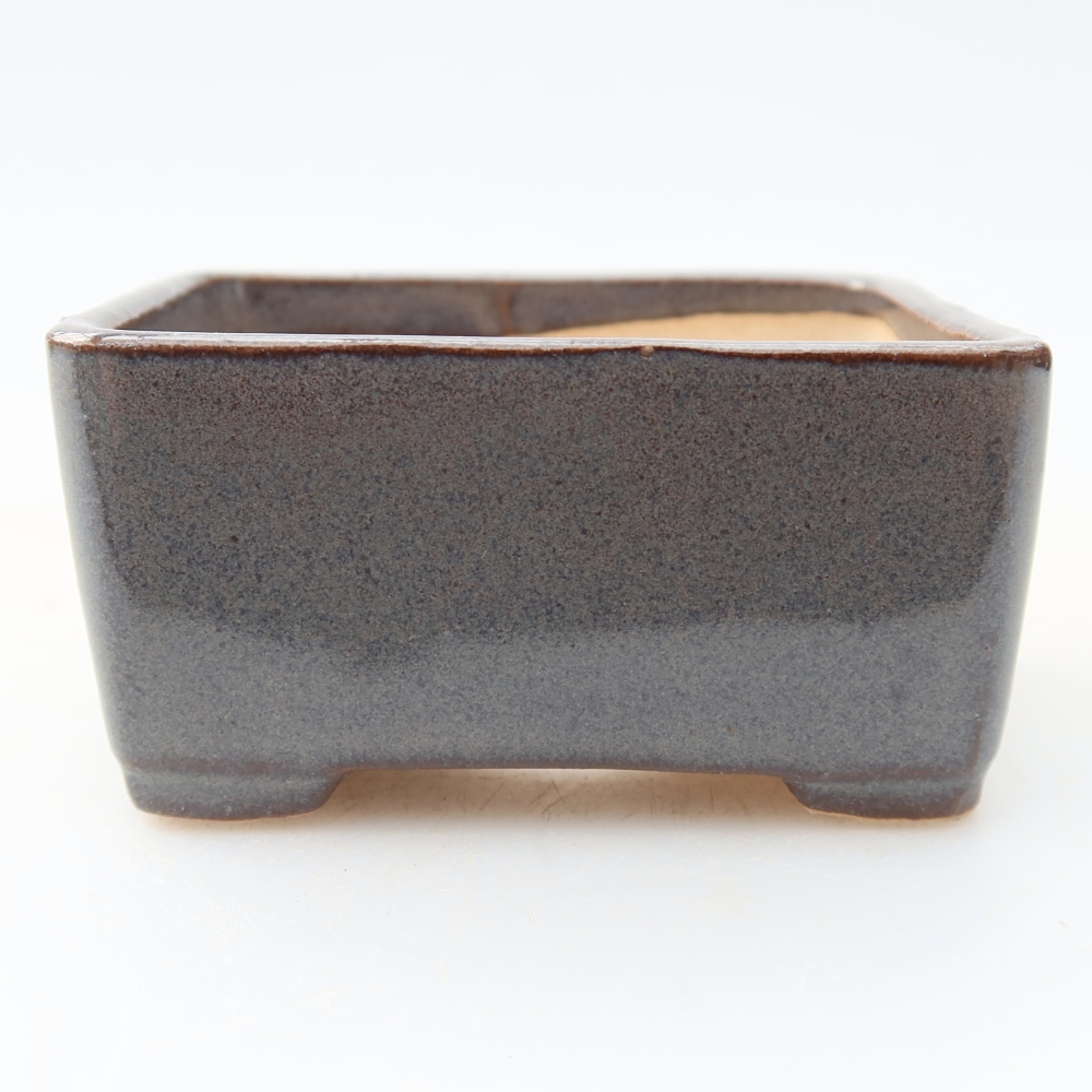 Ceramiczna miska do bonsai 6,5 x 5,5 x 3,5 cm, kolor szary