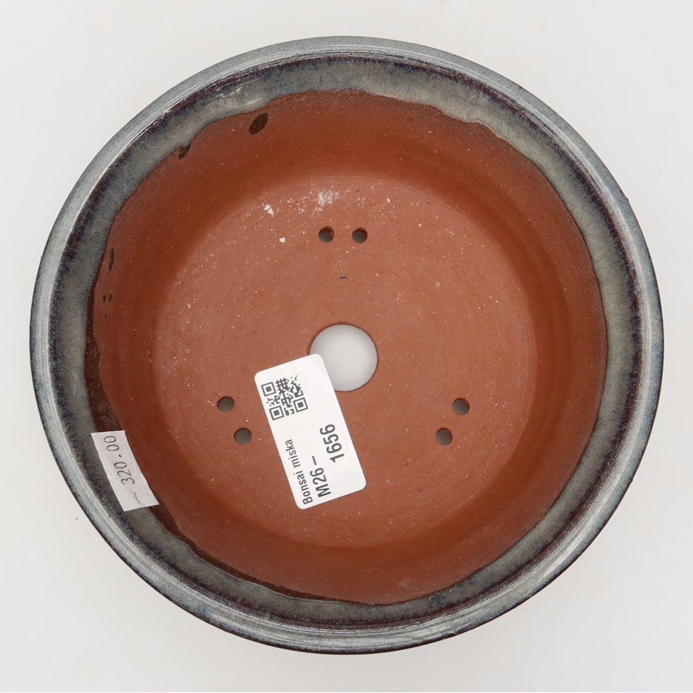 Ceramiczna miska do bonsai 15 x 15 x 5,5 cm, szara