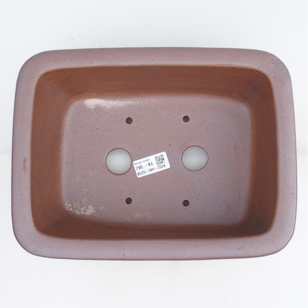 Ceramiczna miska na bonsai 29 x 21,5 x 9,5 cm, kolor metaliczny