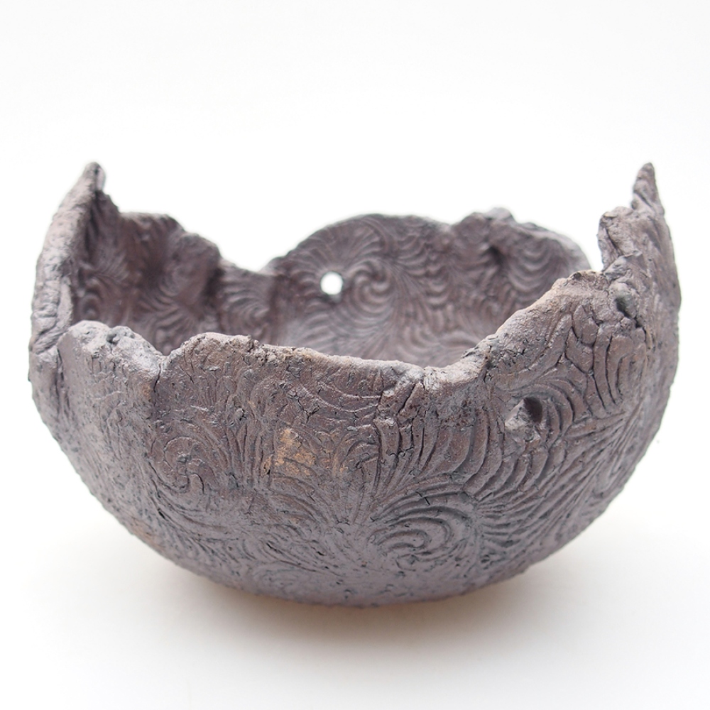 Muszla ceramiczna 13 x 12,5 x 8,5 cm, kolor metaliczny