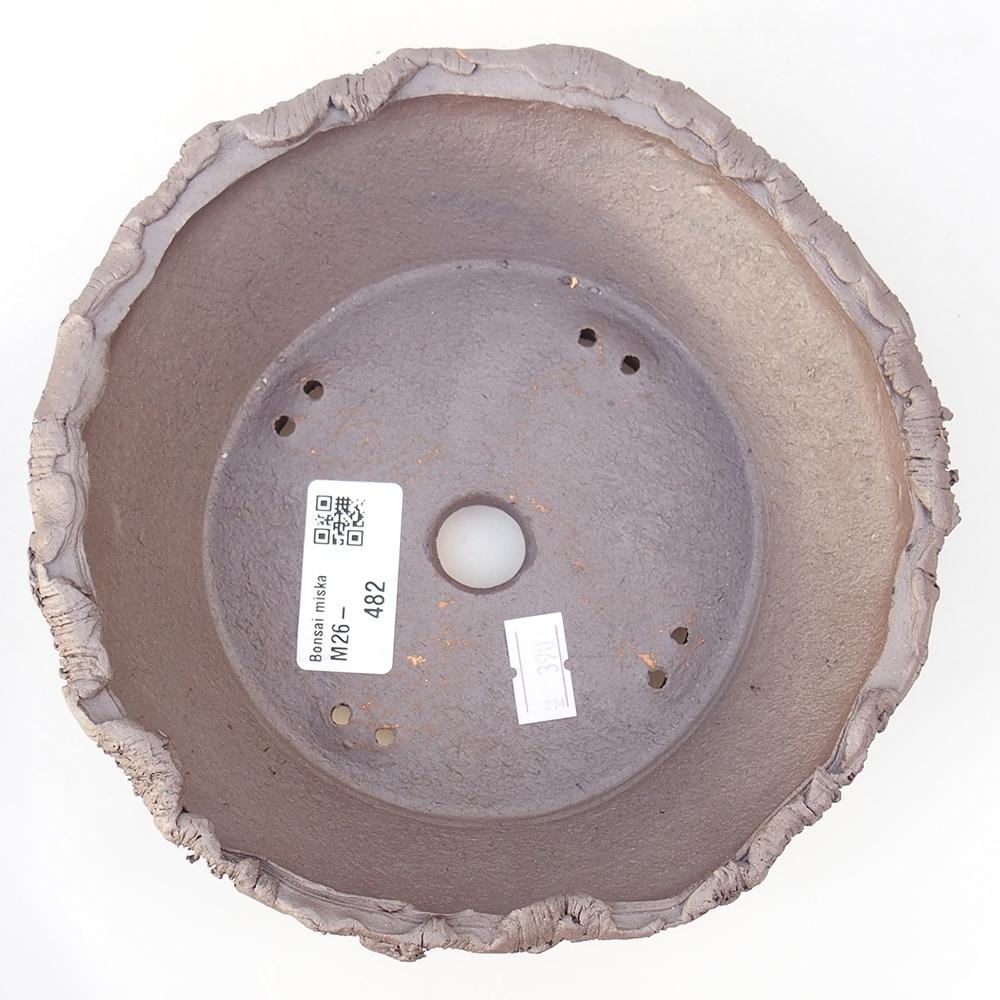 Ceramiczna miska do bonsai 17 x 17 x 5,5 cm, kolor metaliczny