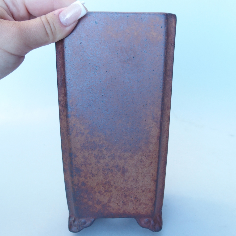 Miska 9,5 x 9,5 x 18,5 cm brązowa