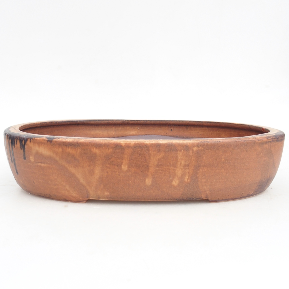 Ceramiczna miska na bonsai 27 x 21 x 5 cm, różowa