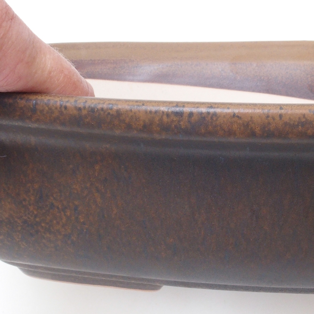 Bonsai bowl H10 - 37 x 28 x 9 cm. - brązowy