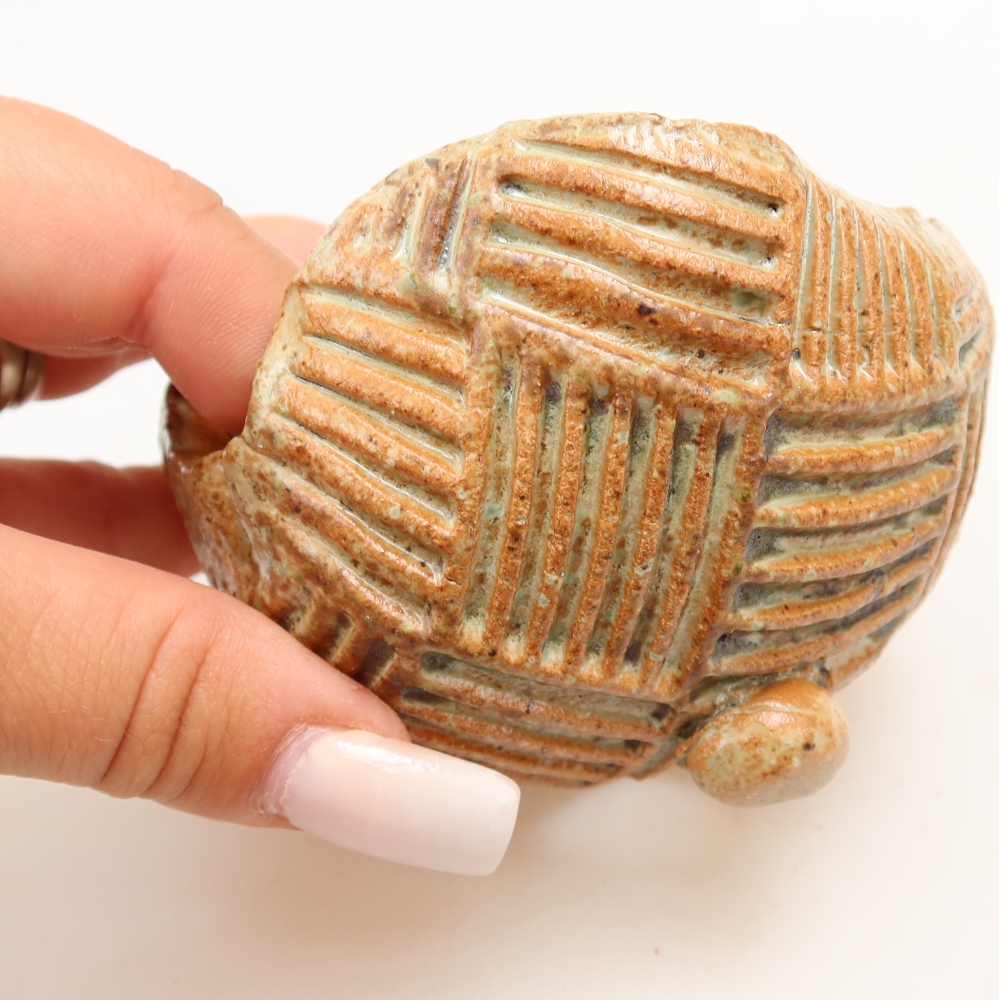 Muszla ceramiczna 9 x 8,5 x 6,5 cm, kolor beżowy