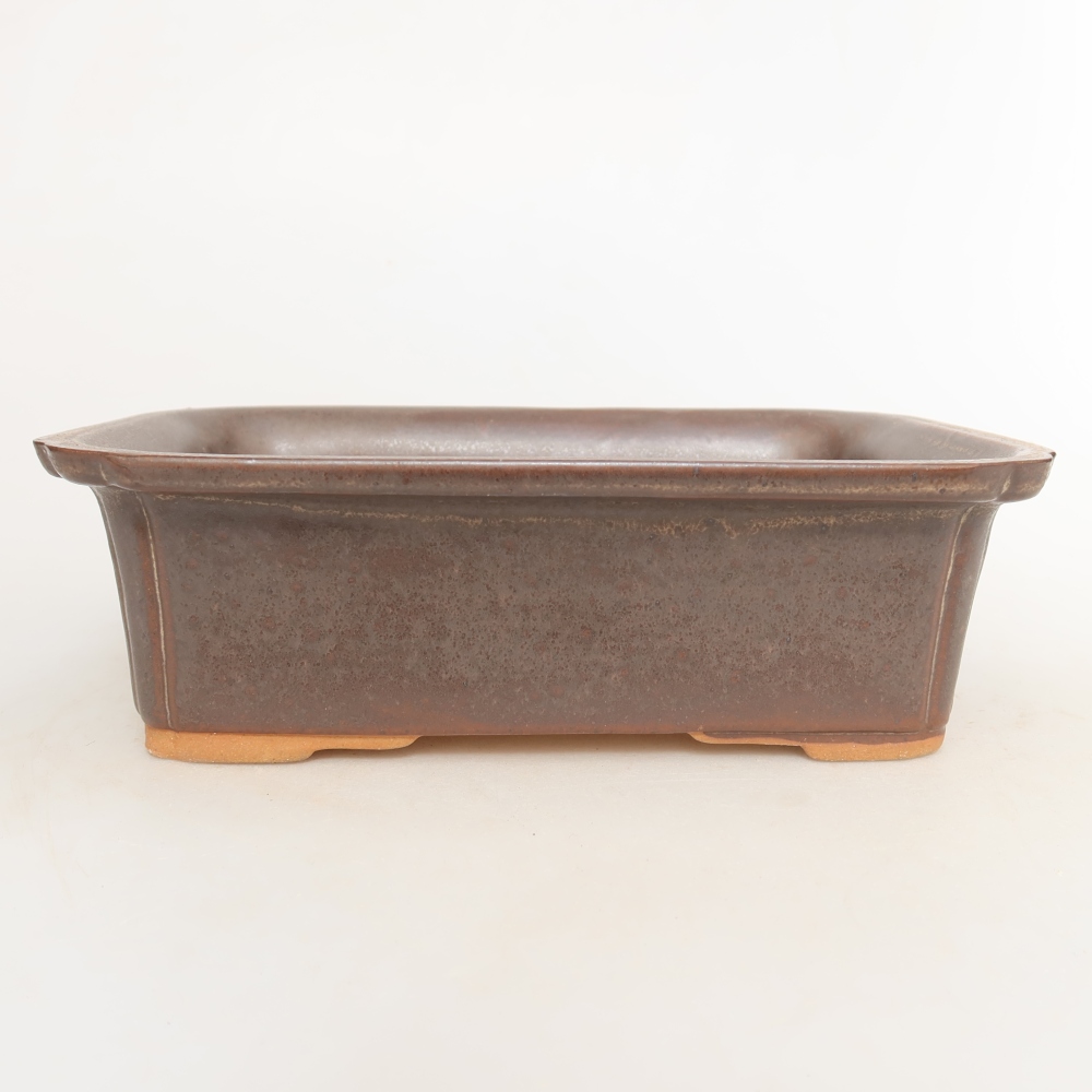 Miska ceramiczna  20 x 15,5 x 5,5 cm, kolor brązowy