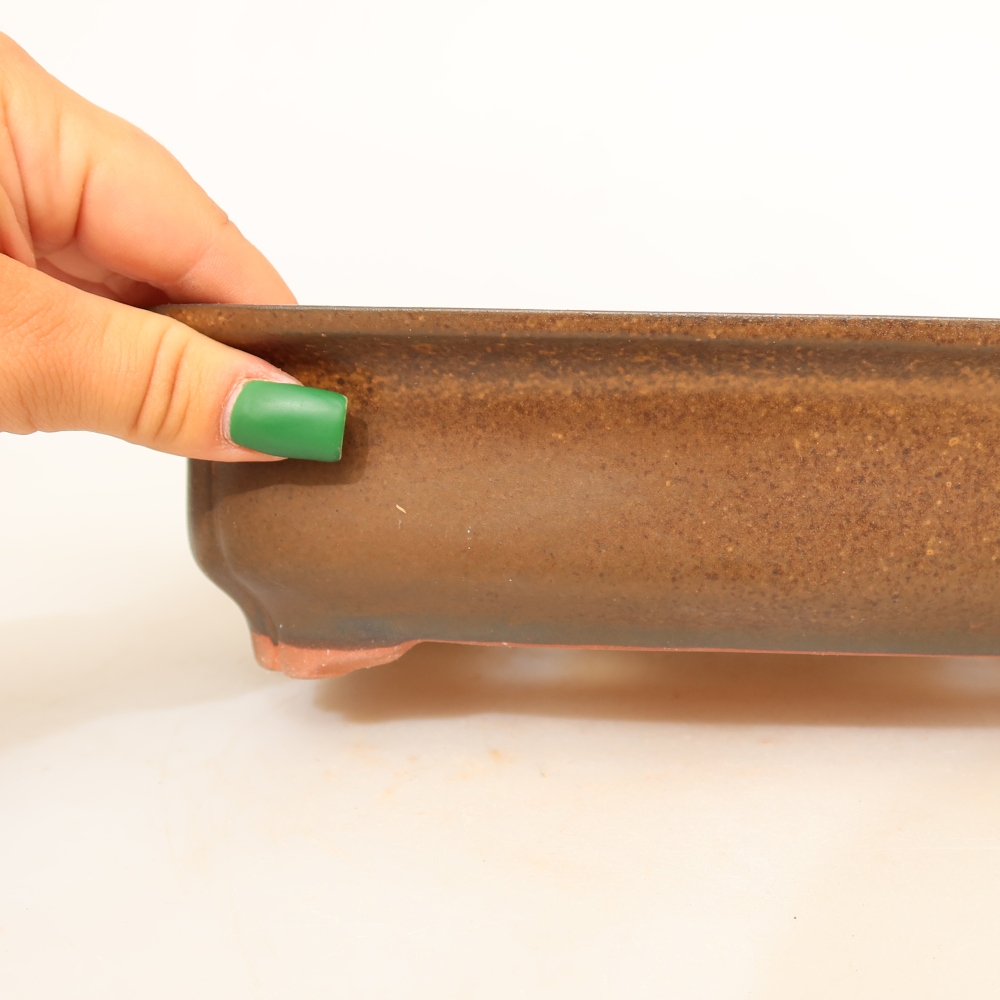 Ceramiczna miska  24 x 17 x 6 cm, kolor brązowy