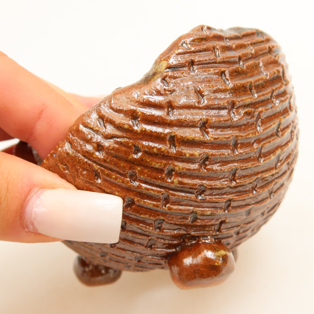 Ceramiczna skorupa  9 x 8,5 x 7 cm, kolor brązowy