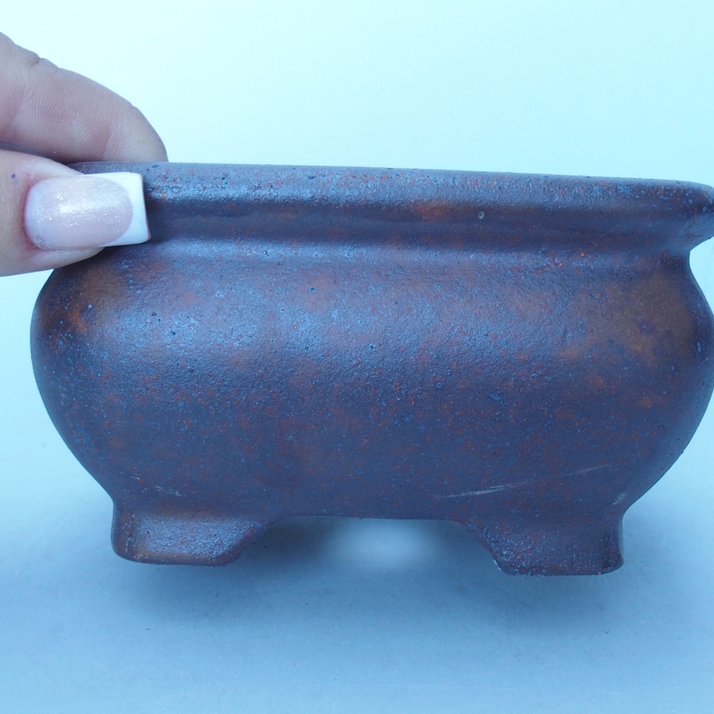Miska 12,5 x 12,5 x 7 cm brązowa