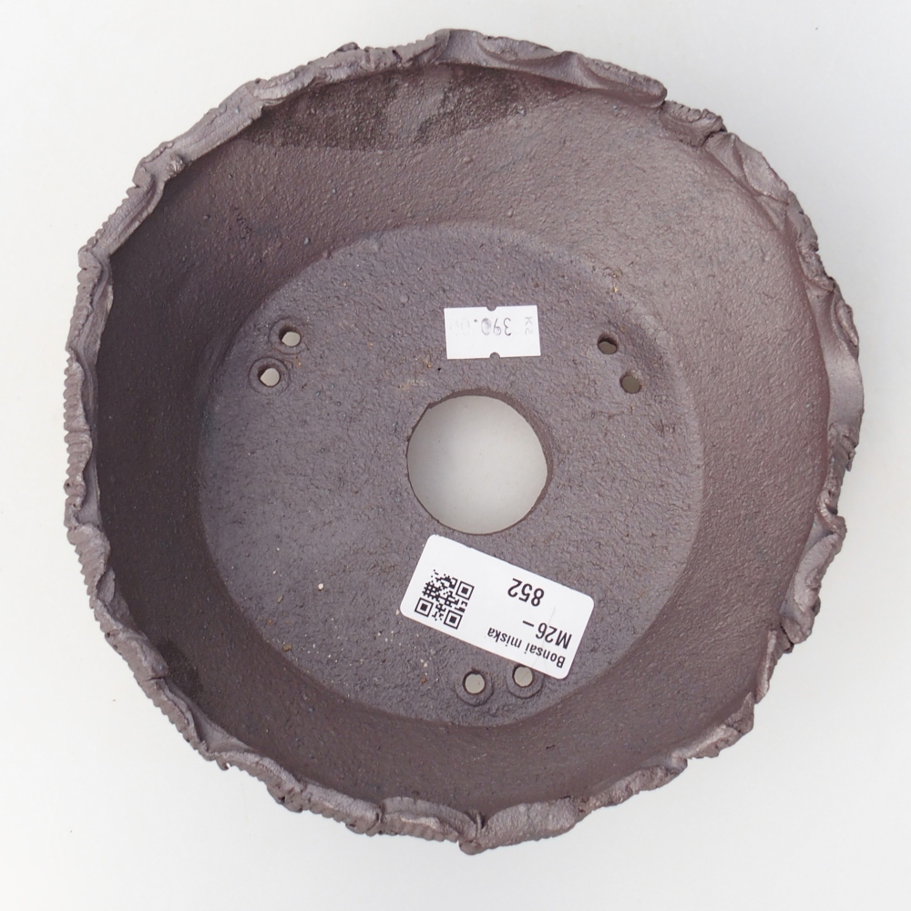 Ceramiczna miska na bonsai 17 x 16 x 7 cm, kolor metaliczny