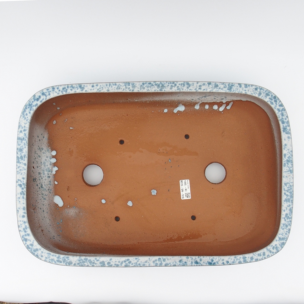 Miska 53 x 35 x 11 cm niebiesko-biała