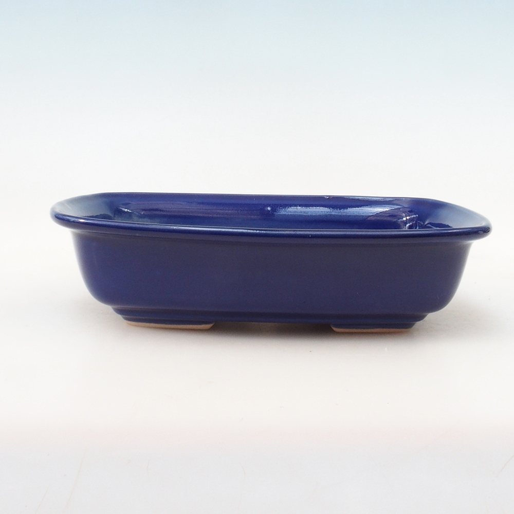 Bonsai bowl H08 - 25 x 19,5 x 6 cm. - niebieski