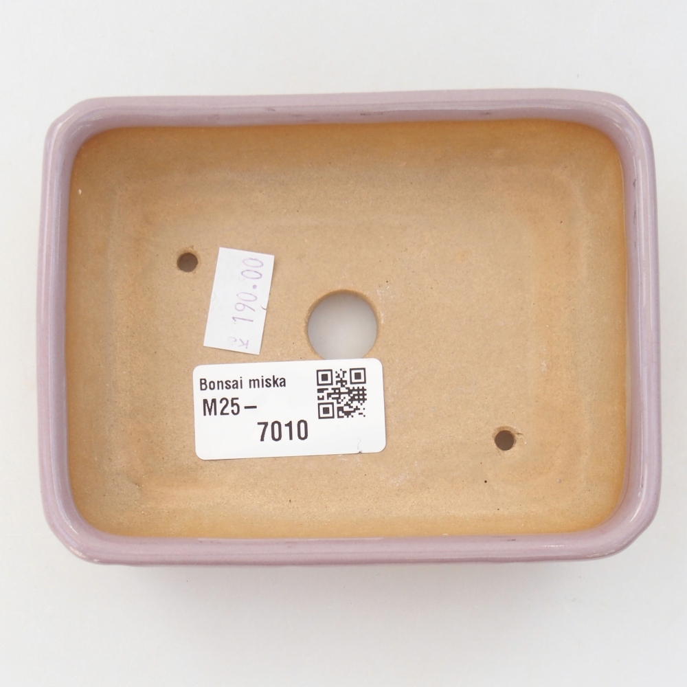 Ceramiczna miska na bonsai 11,5 x 9 x 3,5 cm, różowa