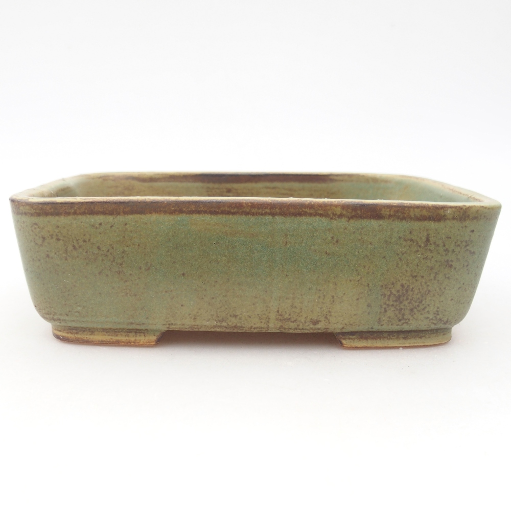 Ceramiczna miska do bonsai 15 x 12 x 4,5 cm, zielona
