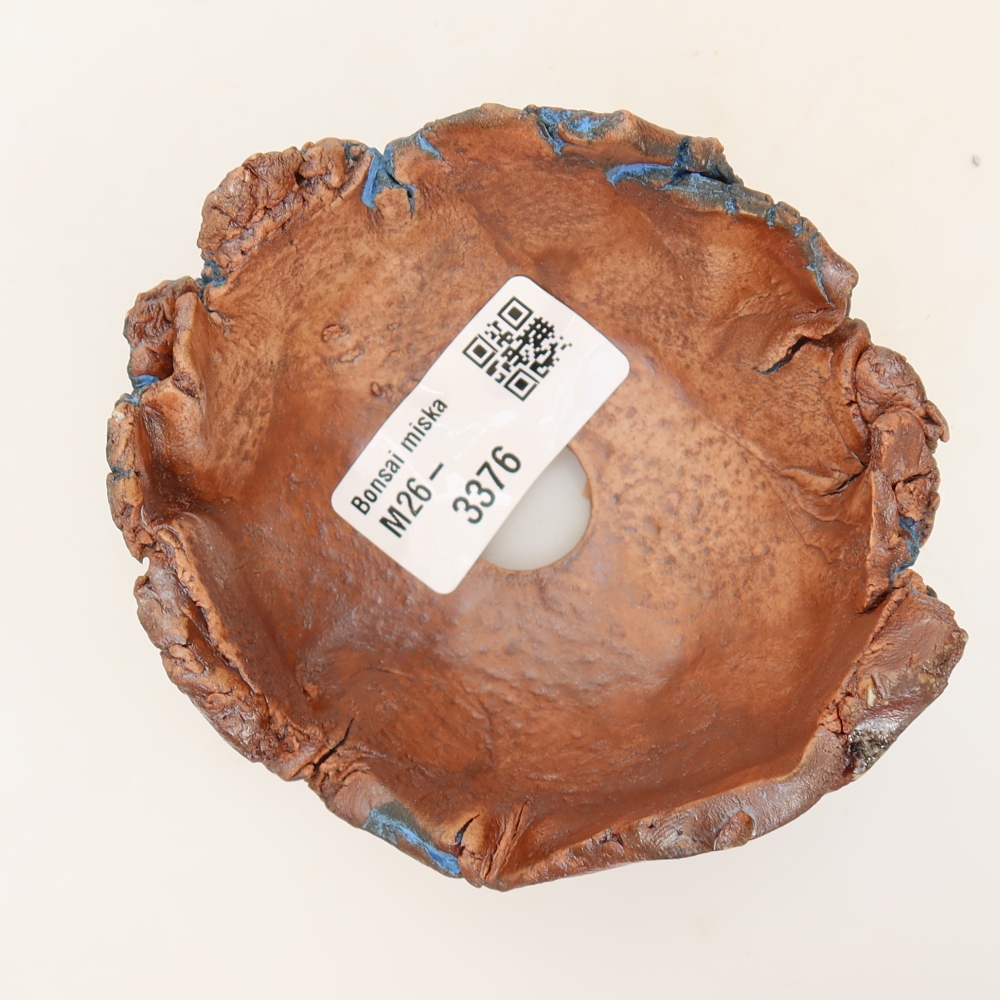 Ceramiczna muszla 9 x 9 x 5,5 cm, kolor niebieski