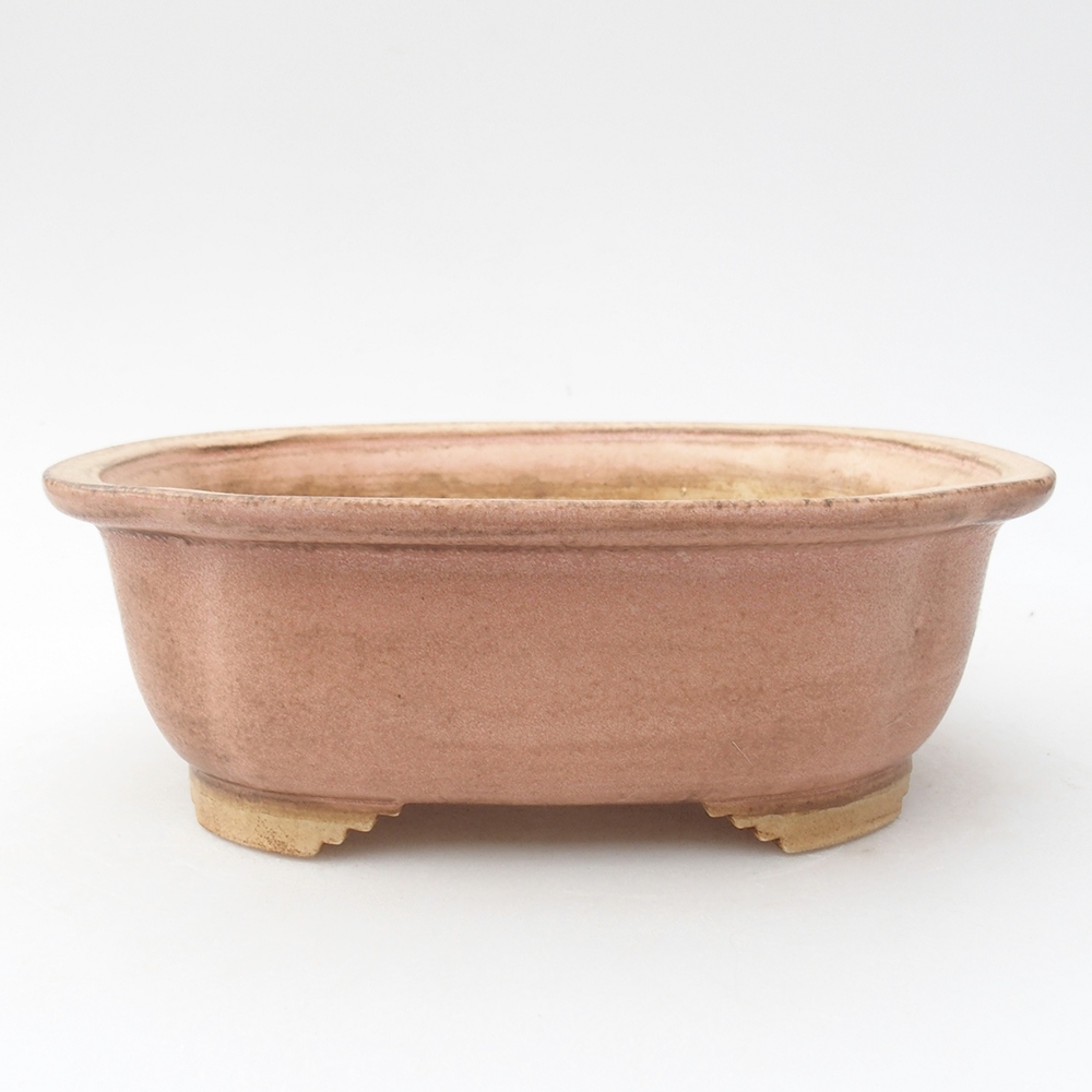 Ceramiczna miska bonsai 20 x 16,5 x 6,5  cm, kolor różowy