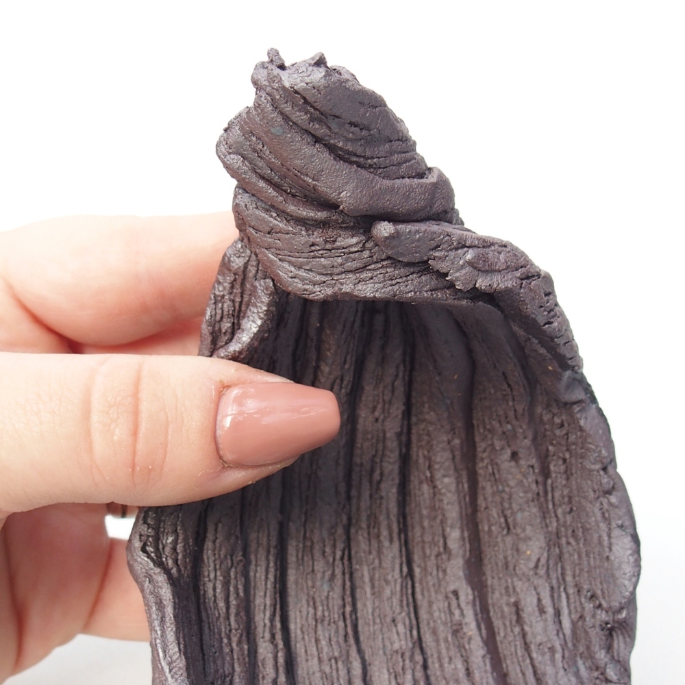 Muszla ceramiczna 9,5 x 8 x 11,5 cm, kolor metaliczny